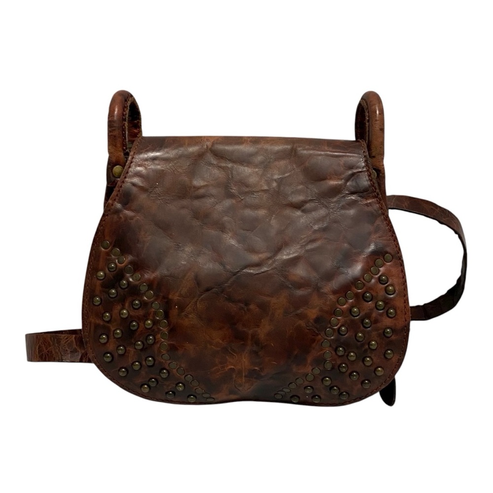 Frye Brown Round Leather Crossbody Bag